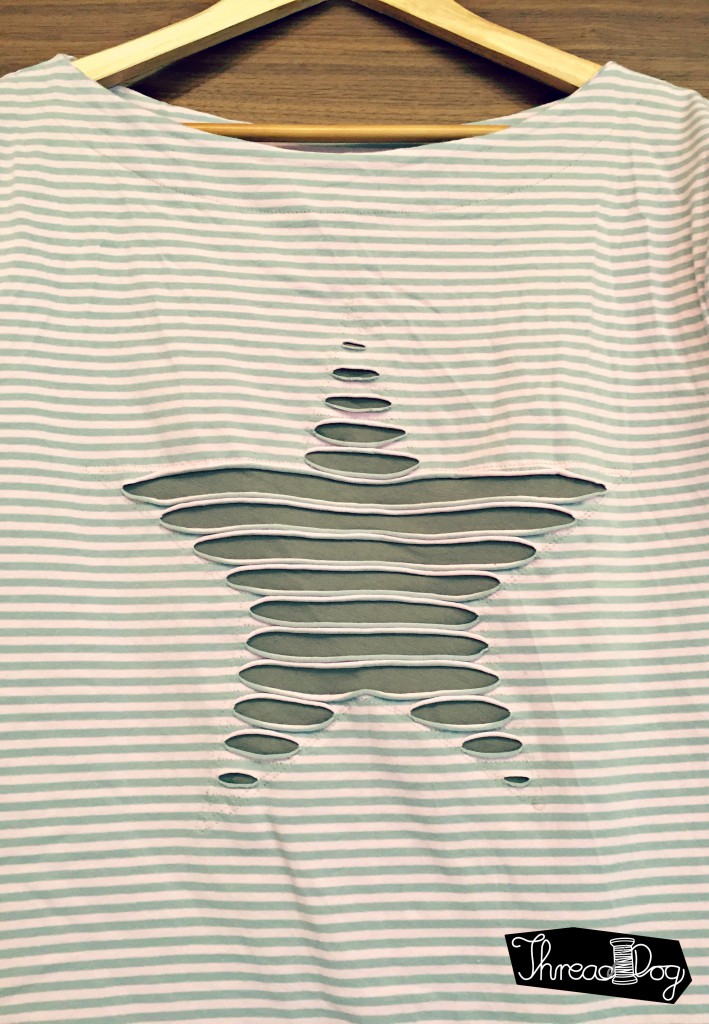 Shirt lillesol No. 4 Sommershirt mit destoyed Application Vorderansicht