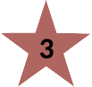 roter Stern mit einer 3 im Zentrum