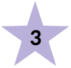 Stern mit 3 im Zentrum